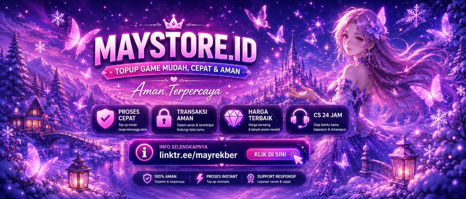 Promo MAYSTORE.ID — top up game instan